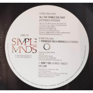 Simple Minds - All The Things She Said 1986 UK 12" Single Vinyl LP ***READY TO SHIP from Hong Kong***